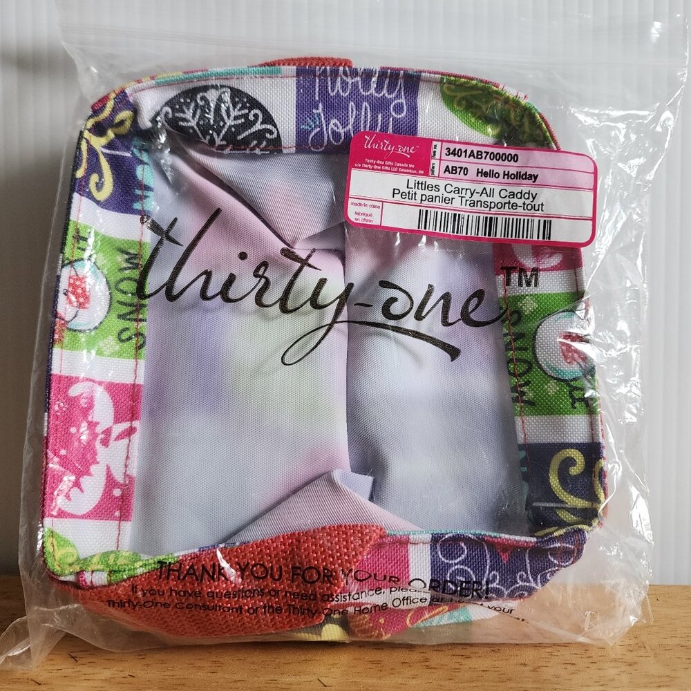 🎄 NWT, Thirty-One, Littles Carry-All Caddy, Hello Holiday 🎄